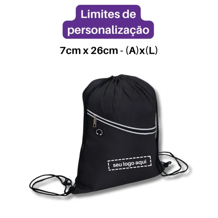 Brinde Mochila Saco Personalizada Impermeável SDP18601