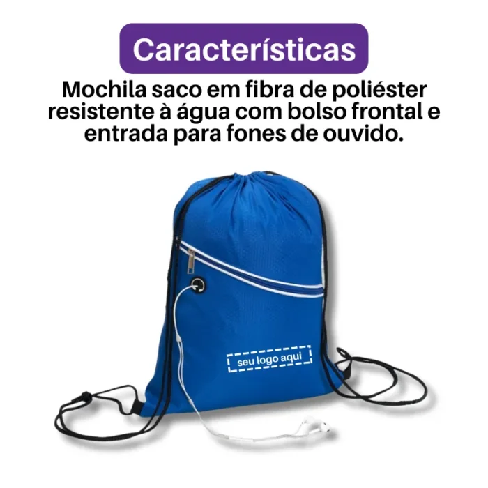 Brinde Mochila Saco Personalizada Impermeável SDP18601