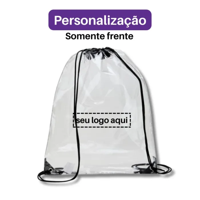 Brinde Mochila Saco Personalizada PVC SDP18744