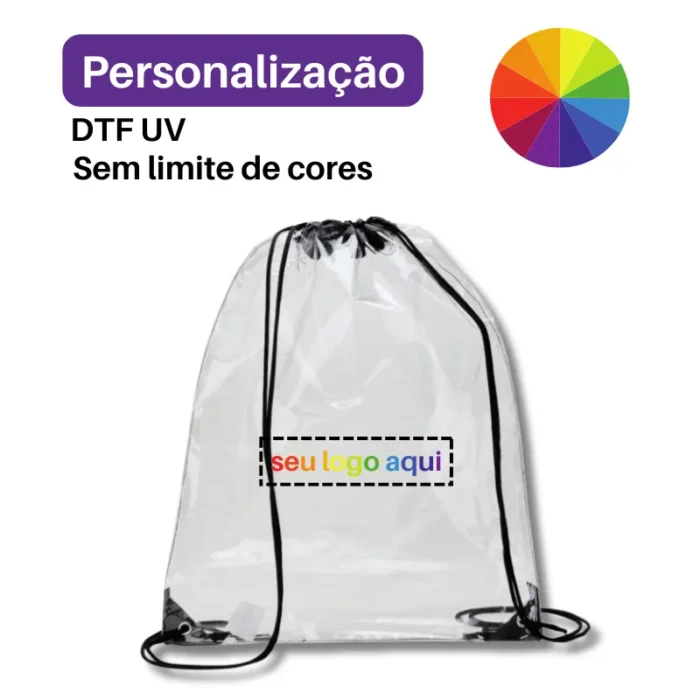 Brinde Mochila Saco Personalizada PVC SDP18744