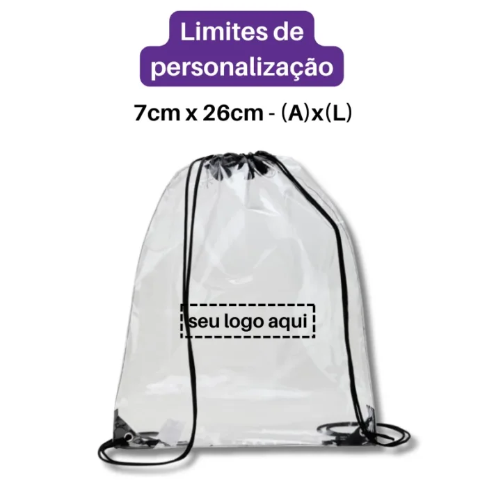 Brinde Mochila Saco Personalizada PVC SDP18744