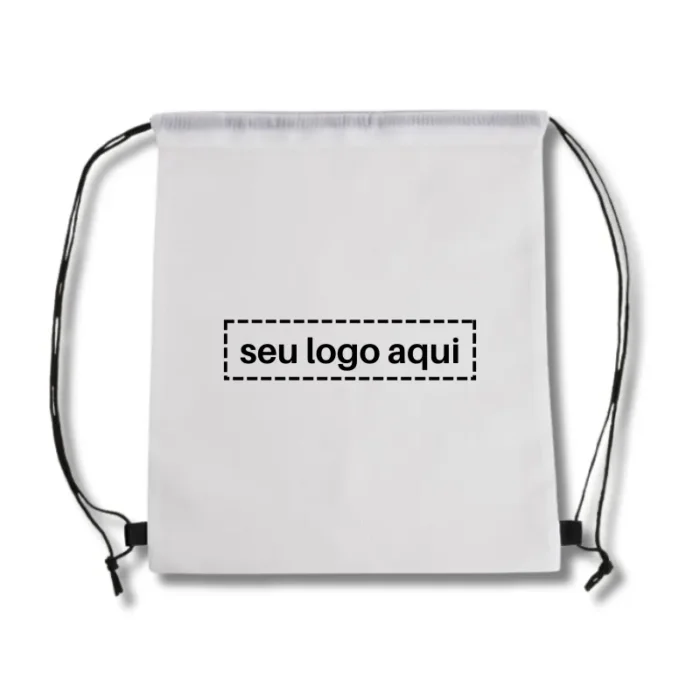 Brinde Mochila Saco Personalizada Poliéster SDP02079B