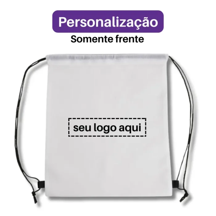 Brinde Mochila Saco Personalizada Poliéster SDP02079B