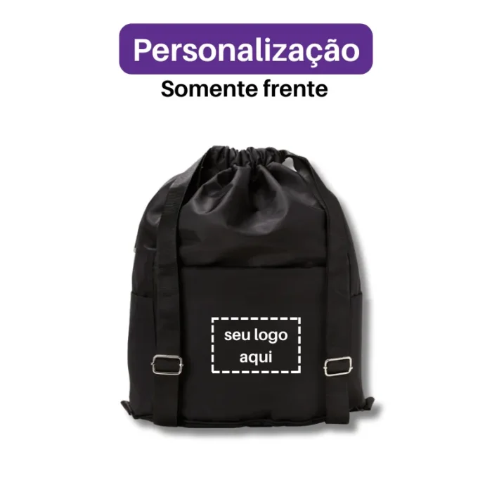 Brinde Mochila Saco Personalizada Poliéster SDP05070