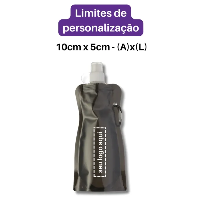Brinde Squeeze Personalizada Dobrável 480ml SDP12459