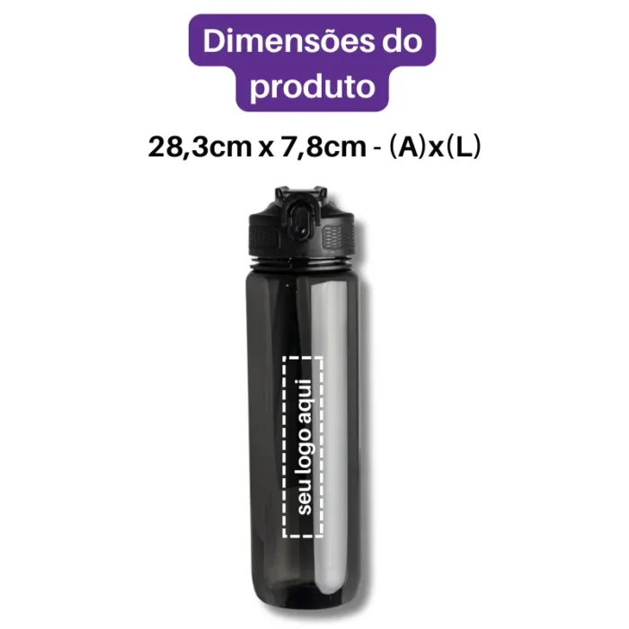 Brinde Squeeze Personalizada Plástico 1L SDP07030
