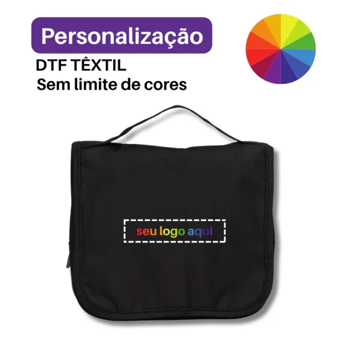 Brinde Nécessaire Personalizada Nylon Oxford SDP18506