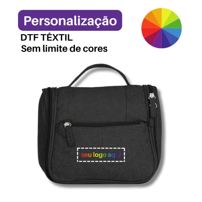 Brinde Nécessaire Personalizada Nylon Oxford SDP18507