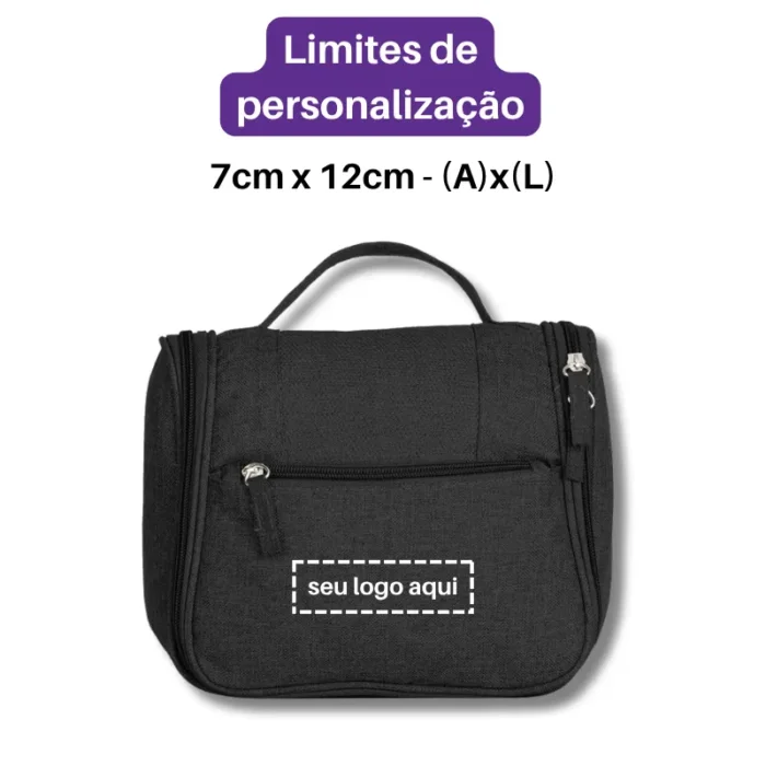 Brinde Nécessaire Personalizada Nylon Oxford SDP18507
