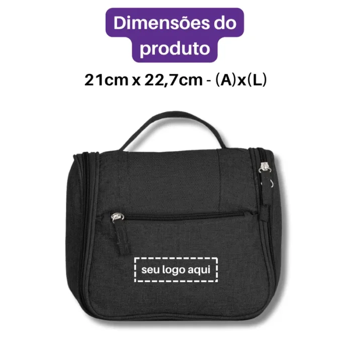 Brinde Nécessaire Personalizada Nylon Oxford SDP18507
