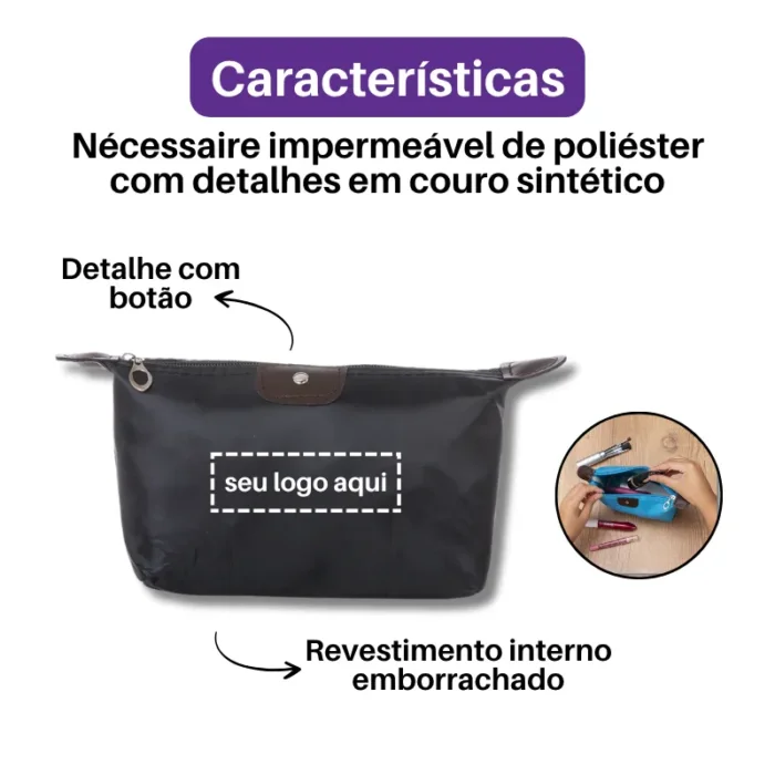 Brinde Nécessaire Personalizada Poliéster SDP18516