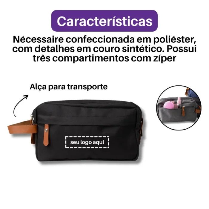 Brinde Nécessaire Personalizada Poliéster SDP18753